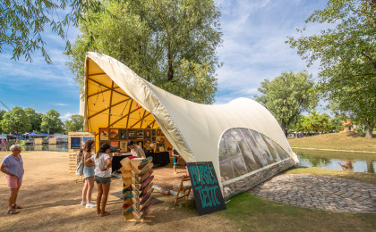 STROHBOID_Europameisterschaft-Muenchen_Pavillon fuer Event STROHBOID_Europameisterschaft-Muenchen_Pavillon fuer Event