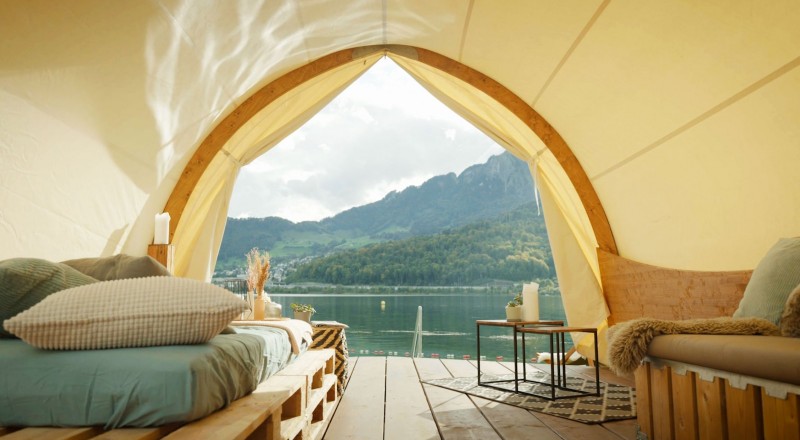 Luxuriöses Glamping mit Naturerlebnis von Strohboid Luxuriöses Glamping mit Naturerlebnis von Strohboid