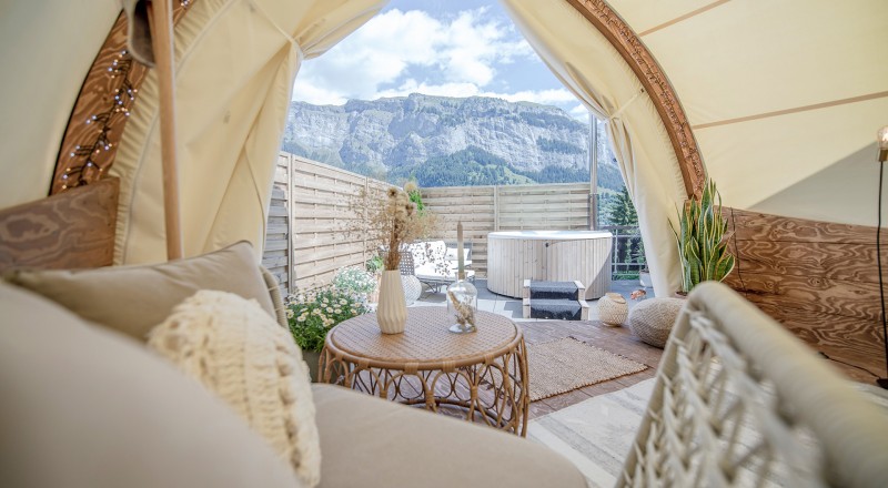 Nachhaltiger Urlaub im Glamping Zelt