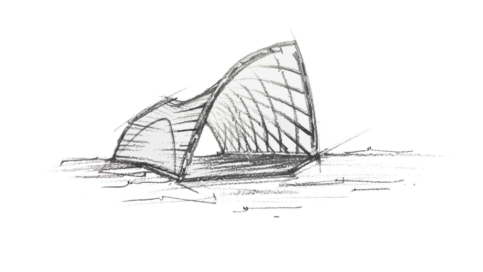 STROHBOID Pavilion scetch STROHBOID Pavilion scetch