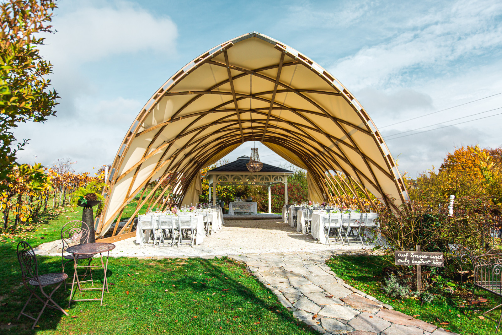 Pavillons für vielfältige Anwendungen Pavillons für vielfältige Anwendungen