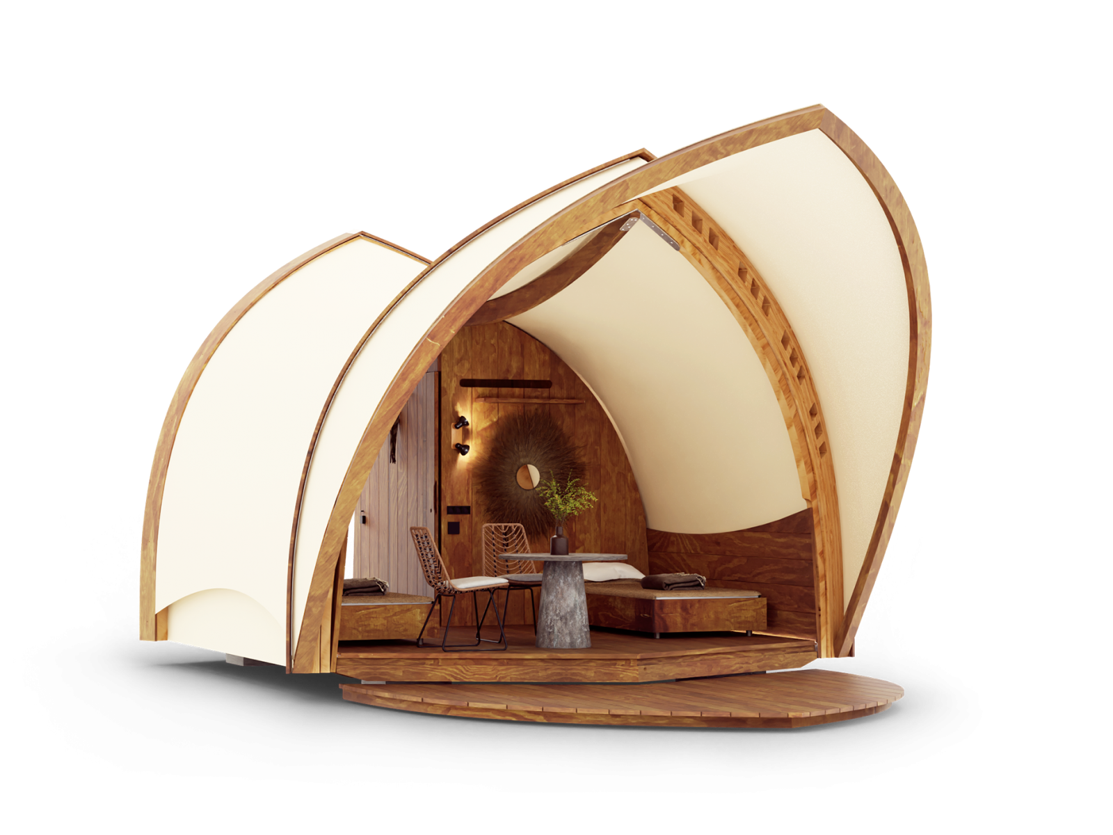 STROHBOID Glamping Interior Retreat Modell STROHBOID Glamping Interior Retreat Modell