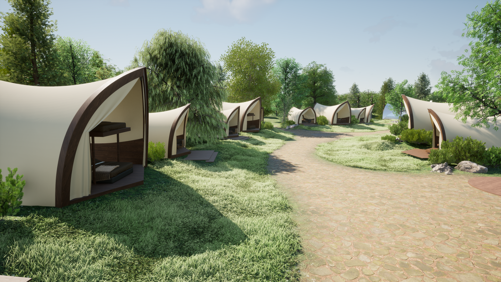 Luxury camping tents from Strohboid   