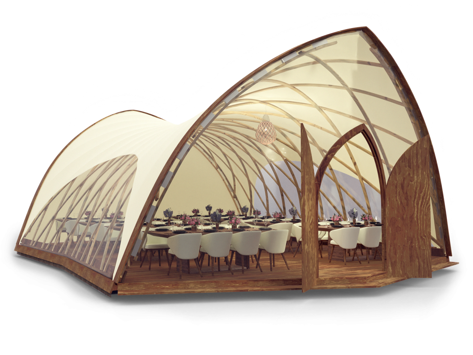 Pavillon 70qm Modell Rendering Pavillon 70qm Modell Rendering