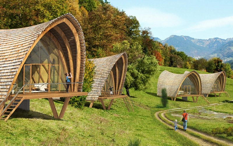 Sustainable building systems from natural materials by STROHBOID