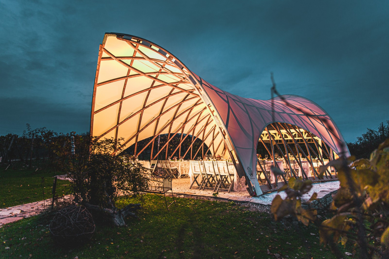 Nachhaltiges Pavillon von Strohboid Nachhaltiges Pavillon von Strohboid