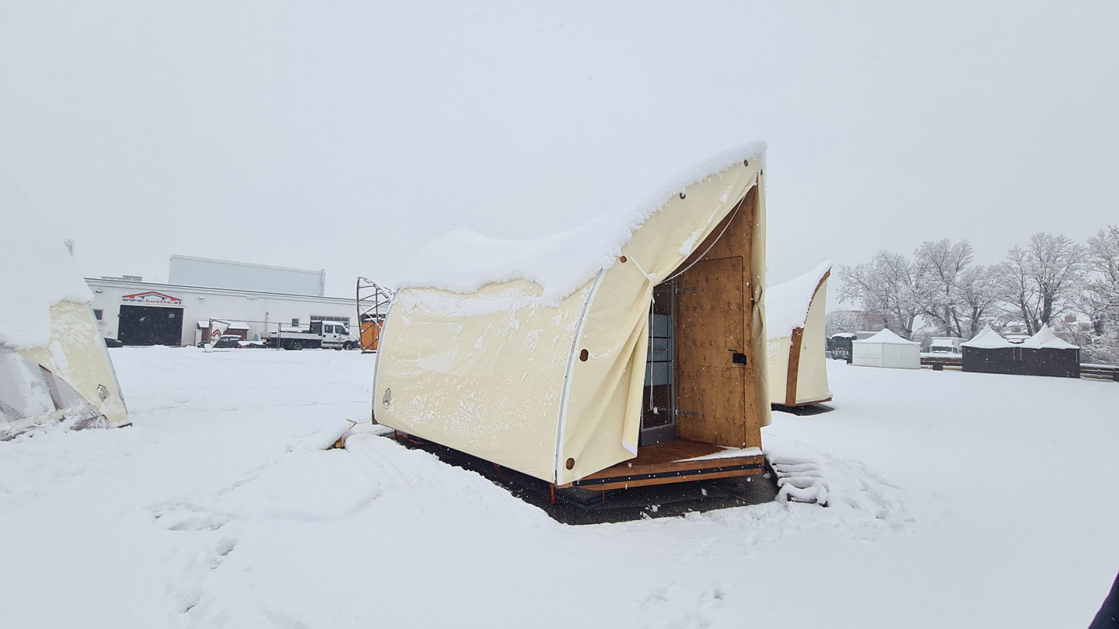Winterfeste Glamping Zelte von Strohboid Winterfeste Glamping Zelte von Strohboid