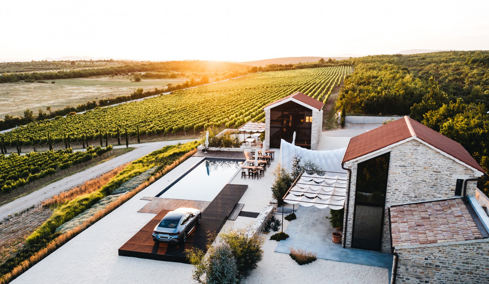 Winzer Weinanbau mit Glamping Übernachtung Winzer Weinanbau mit Glamping Übernachtung
