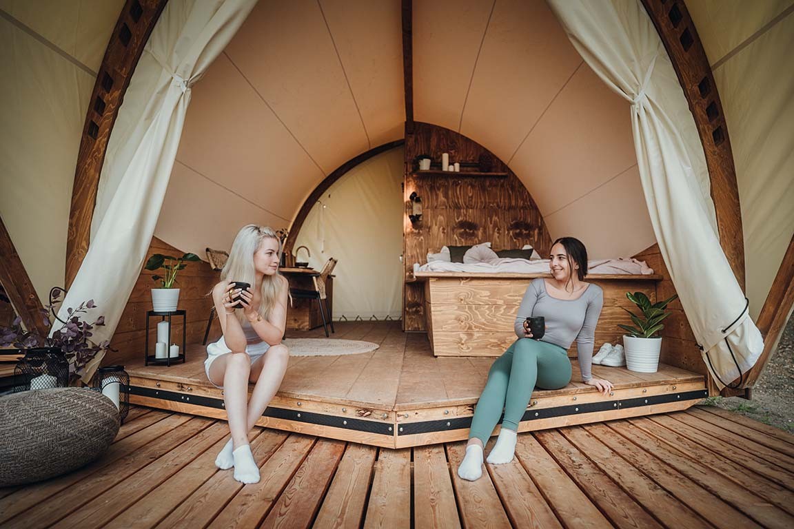 What is glamping and what's the difference between camping and glamping?