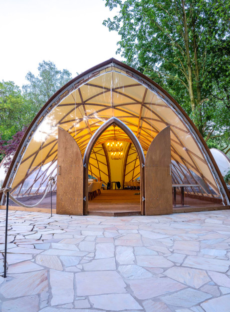 Strohboid-pavillon-zeitreise-restaurant Strohboid-pavillon-zeitreise-restaurant