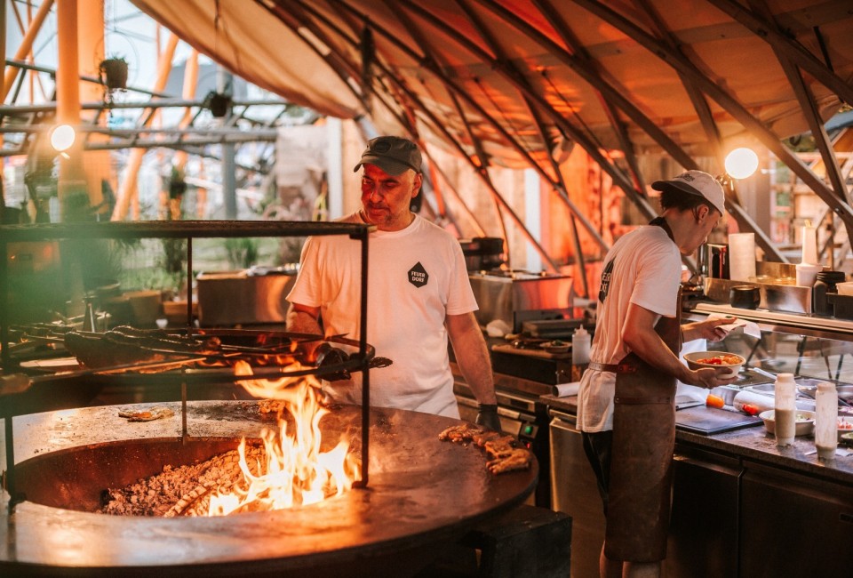 Eventzelt Pavillon von Strohboid - Gastronomie