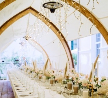 Strohboid Event Tent Lounge - unique ambience for weddings and events