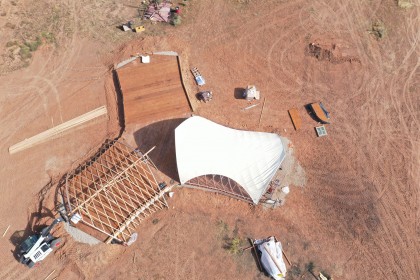 STROHBOID CampV Pavilion 3-Connect assembly in Colorado