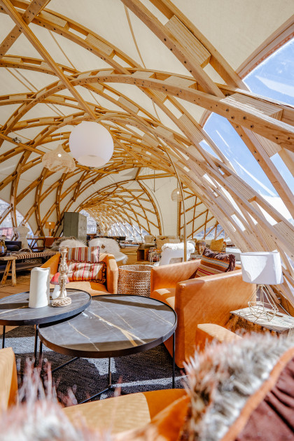 STROHBOID Pavillon at CampV in Colorado, USA