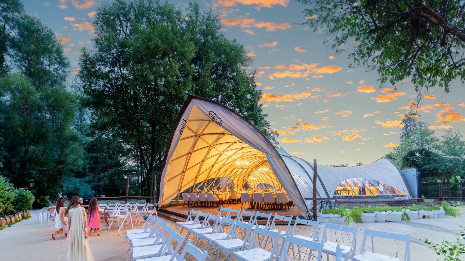 Eventzelt Wetterfester Pavillon für besondere Großveranstaltungen 