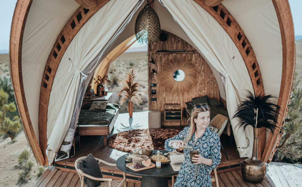 Glamping product and price details