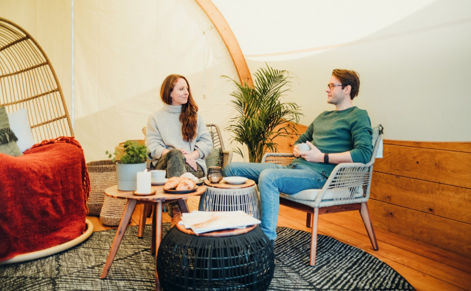 Cozy outdoor lounge for your cafe or bar Cozy outdoor lounge for your cafe or bar