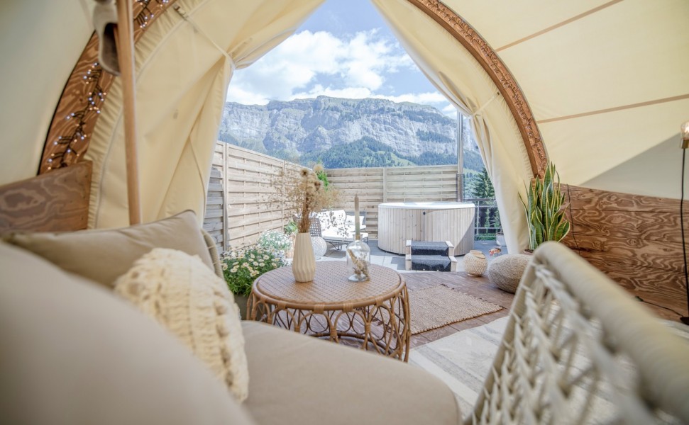 Glamping Lounge für Hotels - Hotel Adula Steilas Suite Ammann 