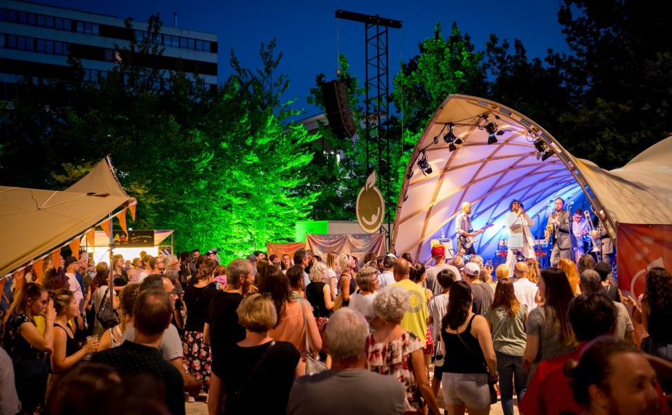 Festival and party pavilion from Strohboid