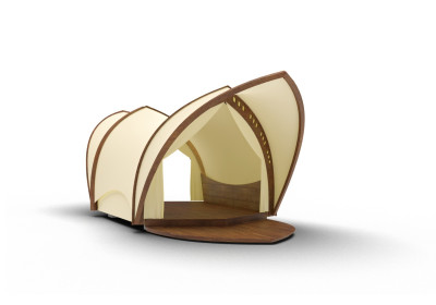 Strohboid Glamping Basic Extend mit 36qm Strohboid Glamping Basic Extend mit 36qm