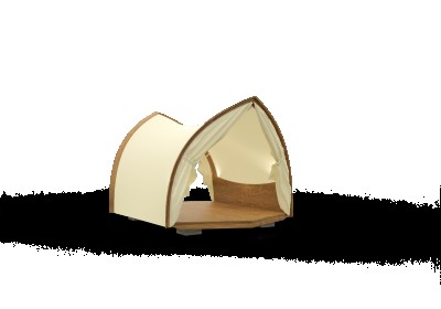 Strohboid Lounge Pavillon Comfort mit 20qm - wetterfest und mit Beschattung