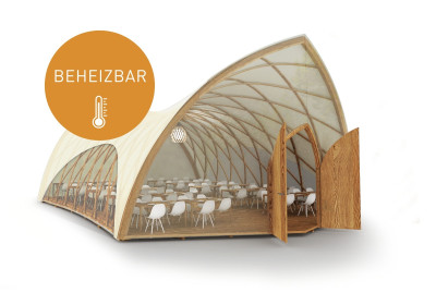 STROHBOID Terrassenüberdachung COMFORT - Pavillon - nachhaltig, wetterfest und beheizbar STROHBOID Terrassenüberdachung COMFORT - Pavillon - nachhaltig, wetterfest und beheizbar