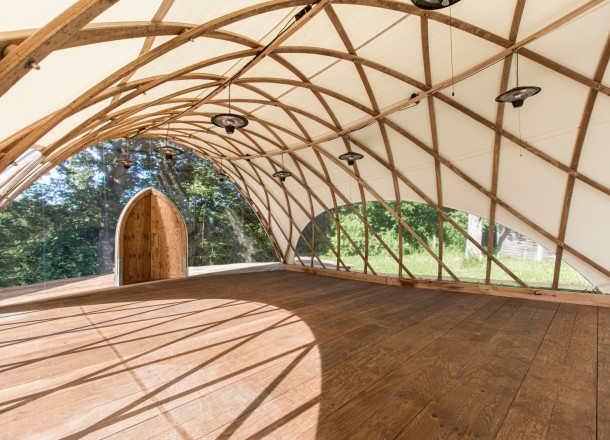 Pavilion from Strohboid - interior
