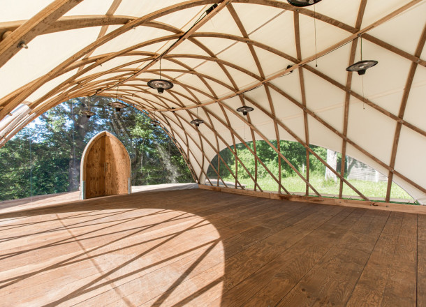 Pavillon von Strohboid - Innenraum Pavillon von Strohboid - Innenraum