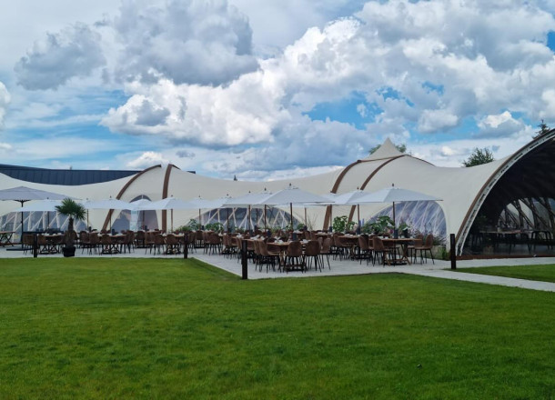 3-Connect at Kulturgut Oberpfalz in Germany STROHBOID Pavillon