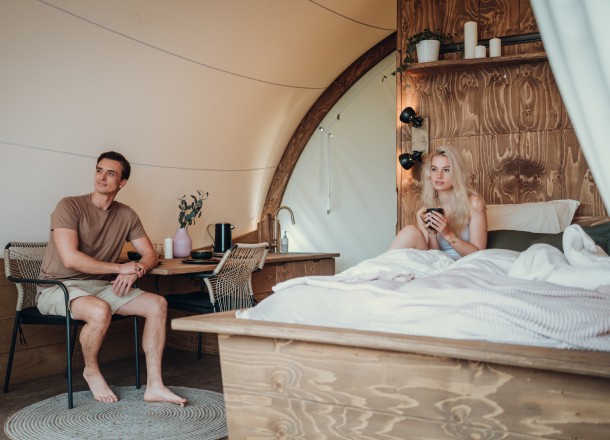 Luxurious glamping tent purchase
