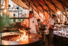 Eventzelt Pavillon von Strohboid - Gastronomie